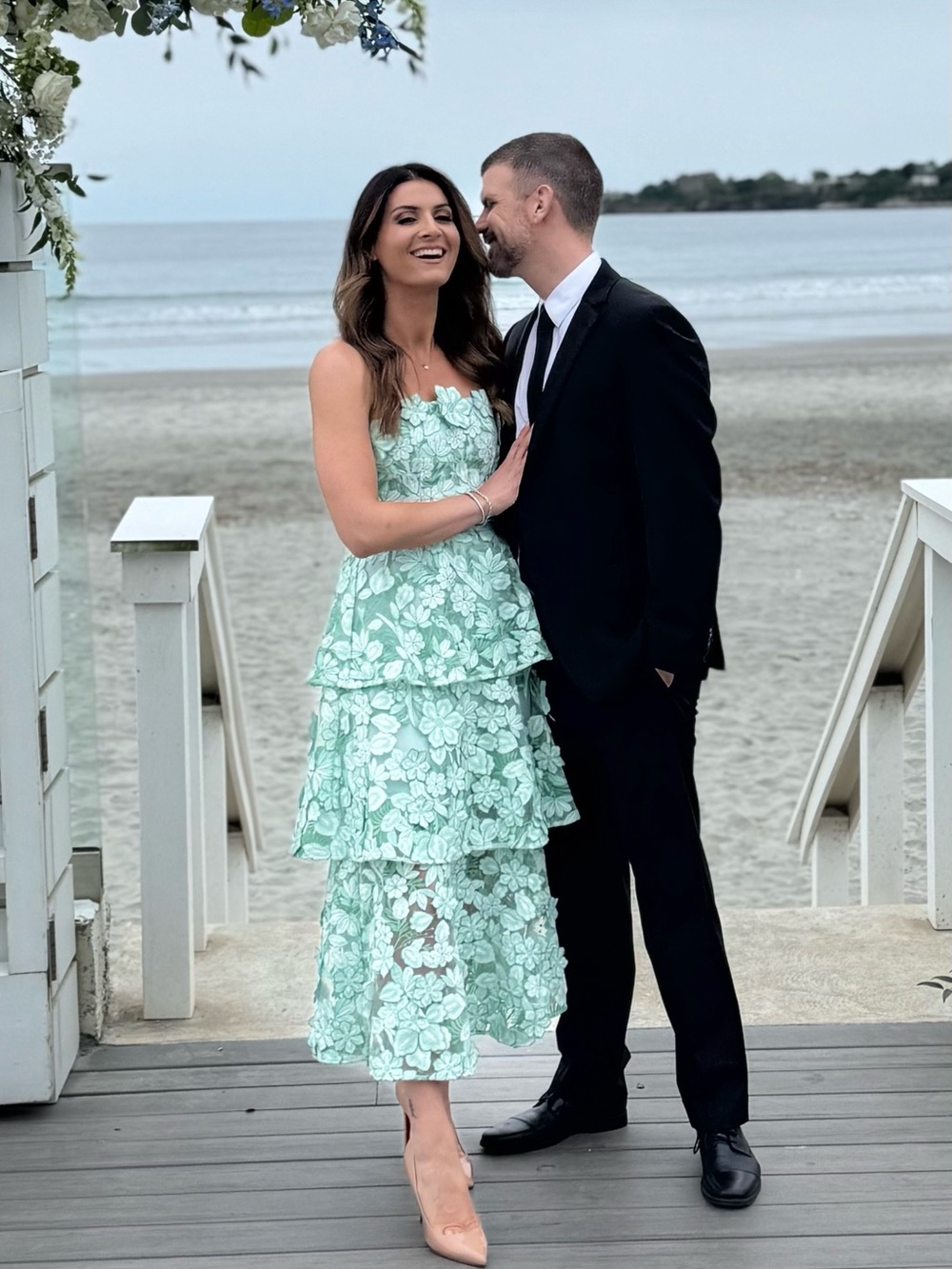 Roseate Tiered Maxi Dress in Mint Green - Picture 3 of 4